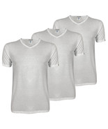 3 maglie intima collo a V da uomo mezza manica in cotone Pierre Cardin m... - $38.74 CAD