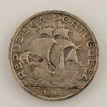 1932 Portugal 5 Escudos (VF) Très Fin État - $877.02 MXN