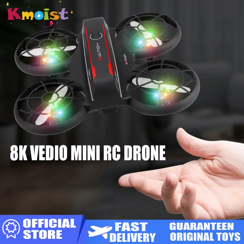 RC Drone Mini UFO Dron with Rainbow Led Remote Control Helicopter Indoor... - £32.46 GBP+