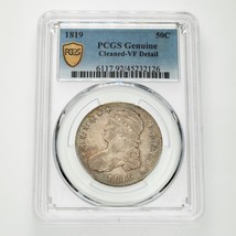 1819 50C Silver Capped Bust Half Dollar Graded By PCGS As VF Details (Cl... - $247.50