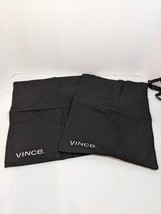 Lot 2 Vince Black Authentic Dust Bags Drawstring 10Wx13L&quot;, 11.5Wx13L&quot; - £9.01 GBP