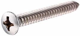 Hillman 823666 Stainless Steel Oval Head Phillips Sheet Metal Screw, 8 x... - $21.55