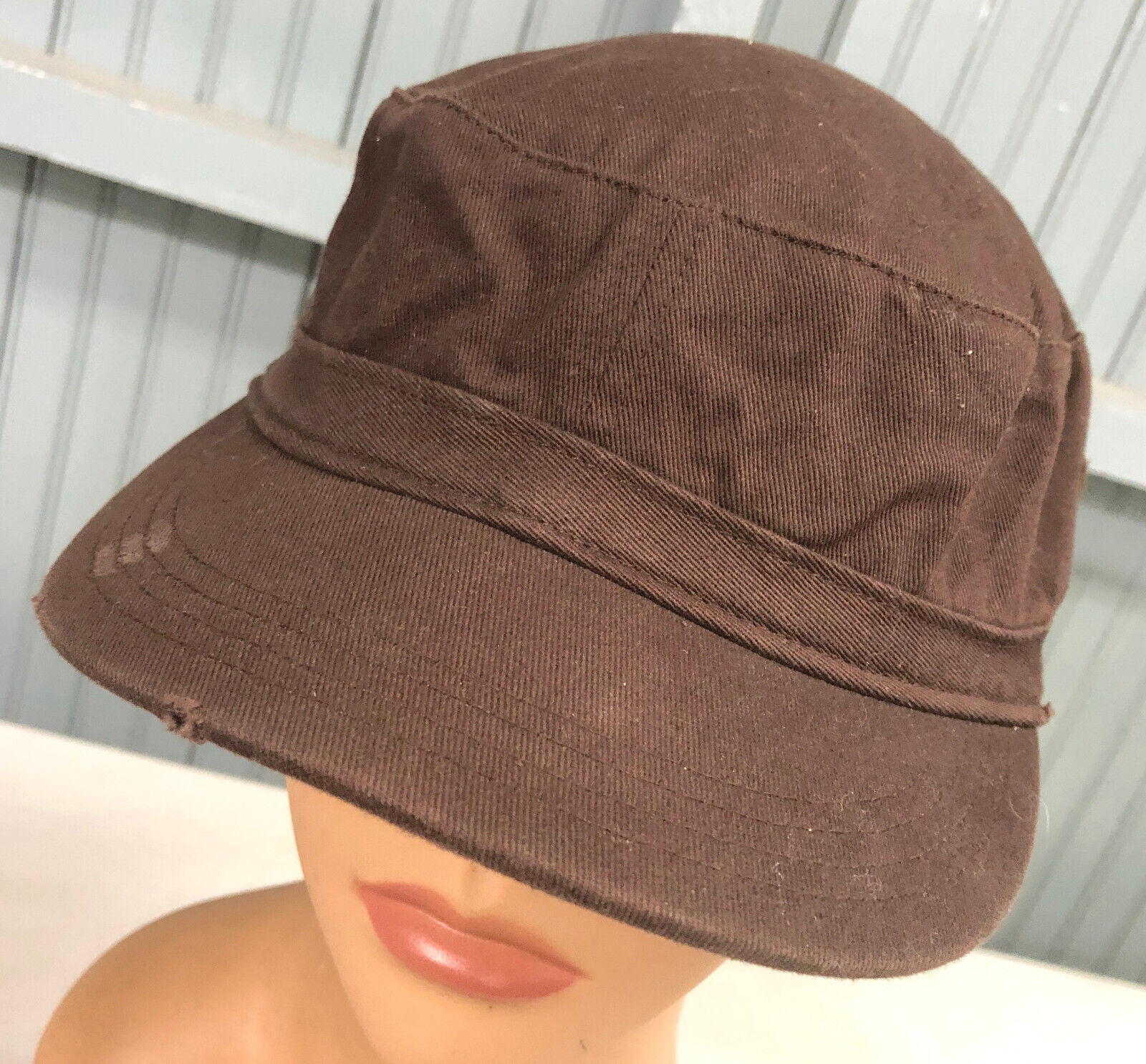 Joe's USA Brown Cotton Cadet Military Ladies Size Adjustable Cap Hat - $14.31