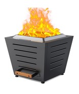 Smokeless Fire Pit: 25&quot; Stainless Steel Patio Fireplace - $315.99