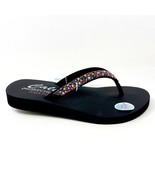 Skechers Meditation Daisy Delight Black Multi Womens Flip Flop Thong San... - £31.93 GBP