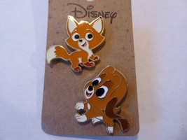 Disney Trading Pins 162708 Fox and the Hound Chibi Enamel Pin Set - £14.83 GBP