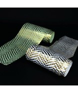 Metallic GENUINE SNAKE SKIN  3D Cube Geometric - $399.08 MXN+