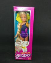 NOS 1985 Barbie Tropical Skipper Longest Hair Ever NRFB Mattel Swimsuit Beach - £43.28 GBP