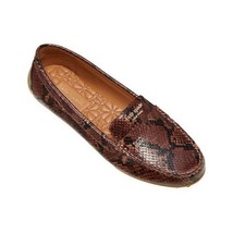 Kate Spade Women Slip On Driving Loafers Deck Size US 9.5B Redwood Snake Leather - £60.00 GBP
