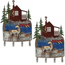 Lot of 2: The Great Outdoors Woodland Deer Wall Mount Key Rack Organizer... - $15.99