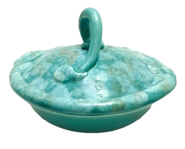 Vintage California USA Pottery 805 Turquoise Lazy Susan Serving Bowl W L... - £55.52 GBP
