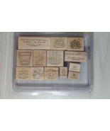 Stampin Up! Basket Full Of Fun stamp set flowers apples basket ornaments... - $9.89
