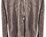 Juicy Couture top hat wildstyle cropped velour hoodie pullover in Gray -... - $44.55