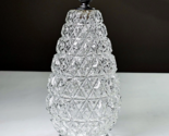 Vintage MCM Pinecone Pineapple Light Shade Globe Clear Glass 9” 4 1/2  3... - $45.00