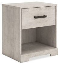 Shawburn - Whitewash - One Drawer Night Stand - £49.54 GBP