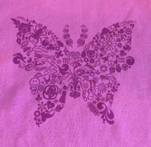Kid&#39;s T Shirt Pink Butterfly Collage Youth Child&#39;s Children&#39;s XL NWOT NEW - £7.42 GBP
