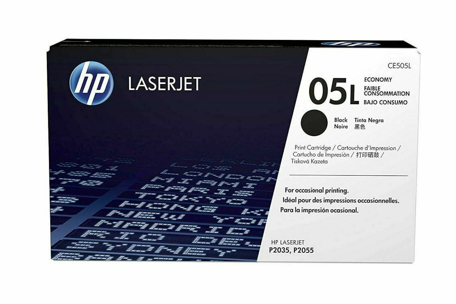 Primary image for NEW HP CE505L Economy Laserjet 05L BLACK Toner Cartridge P2035 P2055