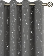 Bgment Blackout Curtains 84 Inch Length 2 Panels Set Grommet Thermal, Dark Grey. - £26.67 GBP