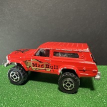 Majorette 1980’s Jeep Cherokee Wagoneer 4x4, Mad Bull, Red - $11.30