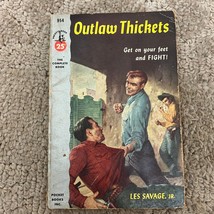 Outlaw Thickets Western Paperback Book by Les Savage Jr. Pocket Book 1953 - £9.89 GBP