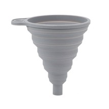 Grey Funnel Collapsible Silicone Retractable Kitchen Accesories BPA Free;; - $10.05