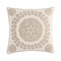 Make Your Own Pillow Morgan Home Medallion Square Throw Pillow Cover in Taupe - £25.25 GBP