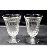 Vintage 1940s FOSTORIA Heavy Swirl COLONY Iced Tea Beverage Glass - Pair... - $12.98