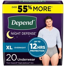 Depend  Adult Incontinence Underwear for Men  Grey  33 Count XL - £13.68 GBP