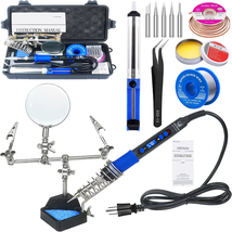Soldering Iron Kit 100W Fast Heating 12-in-1 Digital Soldering Tool w/ M... - $66.32