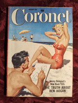 Coronet August 1954 Fletcher Pratt Emergency Rooms Foreign Beauties Grey Owl - £7.30 GBP