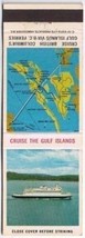 British Columbia Ferries Matchbook Cruise the Gulf Islands Vista Lite Pr... - $1.97