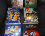 6 QTY WALT DISNEY DVD BUNDLE LOT BAMBI LADY AND THE TRAMP CINDERELLA SNO... - £22.28 GBP