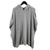 Charter Club Womens Grey Sleeveless Poncho Sweater Soft Chenille One Size New - £13.70 GBP