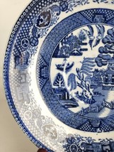 ANTIQUE Blue Willow Dessert/Bread Plate 6.5&quot; Holland Société Ceramic Miest Richt - £15.84 GBP