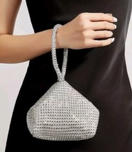 Mini Glitter Rhinestone Clutch Sparkle Clutch Purse - $14.80