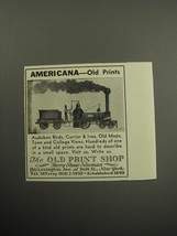 1957 The Old Print Shop Ad - Americana - Old Prints - £14.50 GBP