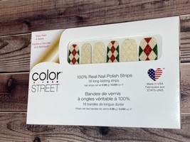 Color Street CHECKING IT TWICE plaid Nail Polish Strips - £4.77 GBP