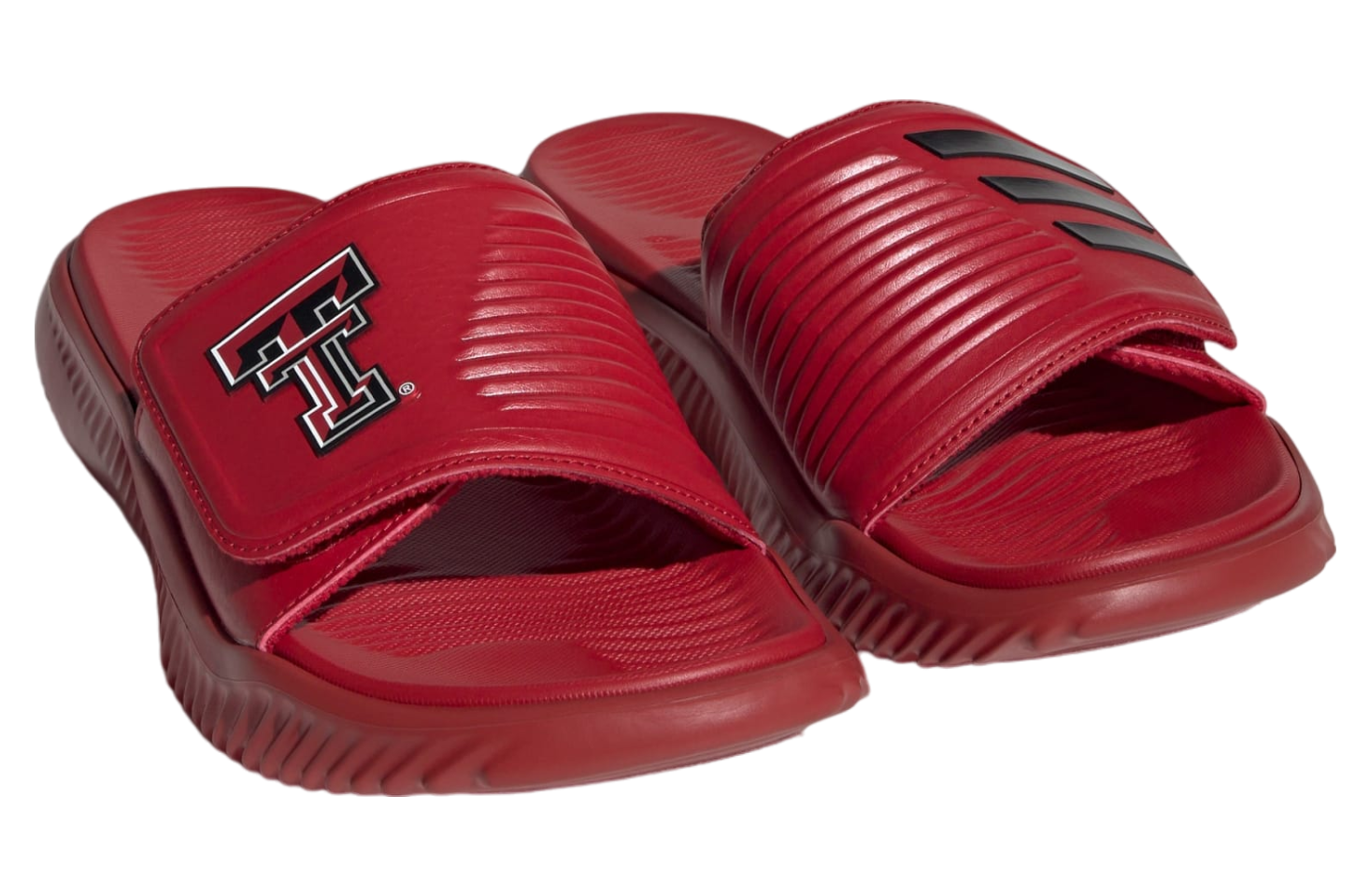 new men&#39;s 9 Adidas alphabounce Texas Tech raiders Sandal slides swim Sho... - £31.96 GBP