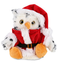 White Owl Stuffed Animal Plush Puppet Dress Up Santa Claus, 9.5 Inches - £33.81 GBP
