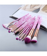 15Pcs Makeup Brushes Set Make Up Brush Beauty Cosmetic Tools for Women - £8.29 GBP