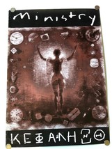 MINISTRY-Psalm 69 Poster &#39;92 23.25x33 vtg industrial punk kbd electronic - £30.61 GBP