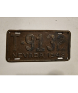 Nevada 1942 License Plate Tag #T-9132-WWII ERA-Man Cave-Decor-Vintage-Pa... - $29.18