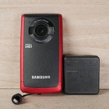 Samsung HMX-W200 Action Camera Full Hd Camcorder Red *TESTED/WORKING* - £18.27 GBP