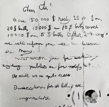 Charles Lindbergh Baby Kidnapping First Ransom Note 1935 Aviation Print ... - €30,24 EUR