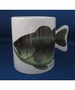 1990 Large Mouth Bass Fishing 12 Oz. Coffee Tea Mug Cup Fish Tail Handle - $12.99