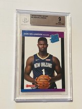 Zion Williamson Rookie Card RC BGS 9 MINT Pelicans 2019 Donruss Rated #1 sp RARE - $74.25