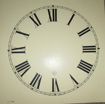 GILBERT Paper Clock Dial ROMAN Numbers 11&quot; BROWN CARDSTOCK - $277.04 MXN
