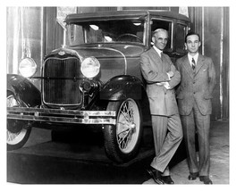 Henry Ford And His Son Edsel Standing By Ford Model T 8X10 Photo - £8.89 GBP