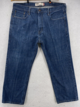 Levis 569 Jeans Men 38x30 Blue Loose Straight Leg Denim Hi-rise 100% Cotton - $24.74