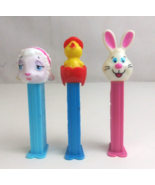Lot of 3 Easter Pez Dispensers White Bunny, White Lamb, &amp; Chick In Red E... - £7.72 GBP